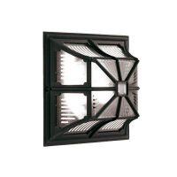 Contemporary Black Chesterton Flush Wall Light