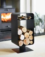 Contemporary Black Log and Kindling Store in Situ Contemporary Black Log and Kindling Store in Situ