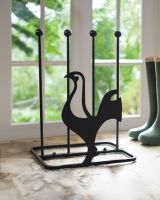 Cockerel Boot Rack in front of back door 