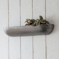 Contemporary Curved Wall Mounted Planter in Situ Contemporary Curved Wall Mounted Planter in Situ