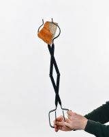 "Juniper" Fireplace Tongs To Scale