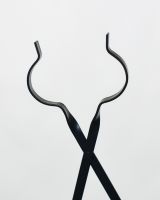 Contemporary "Juniper" Fireplace Tongs Open