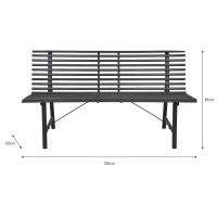 Contemporary Foldable Park Bench Dimensions