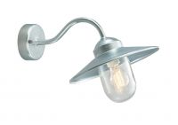 "Park Hall" Contemporary Galvanised Curved Bracket Outdoor Wall Light "Park Hall" Contemporary Galvanised Curved Bracket Outdoor Wall Light