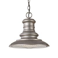 Contemporary Prism Silver Hanging Porch Light