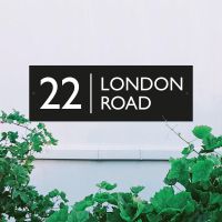 Rectangle Iron House Name Sign Rectangle Iron House Name Sign