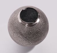 "Santorani" Perforated Nickel Ball Pendant Light 