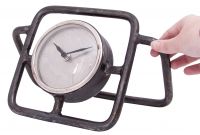 “Pritchard Hill” Contemporary Tubular Style Desk Clock “Pritchard Hill” Contemporary Tubular Style Desk Clock