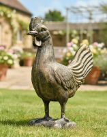 Cooper The Cast Aluminium Rooster In Bronze Digital Illustration
