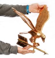Weathervane - Polished Copper - Eagle