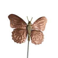 Copper Butterfly Garden Spike Ornament Copper Butterfly Garden Spike Ornament