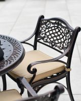 Cushion on Decorative Garden Chair  Cushion on Decorative Garden Chair