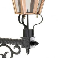 Close-up of the Frog Collar and Ornate Pattern on the Wall Bracket Close-up of the Frog Collar and Ornate Pattern on the Wall Bracket