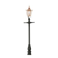 Copper Concordia Lamp Post & Hexagonal Lantern - 2.3m Copper Concordia Lamp Post & Hexagonal Lantern - 2.3m