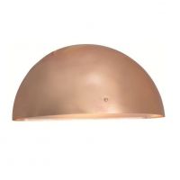 Copper Finish Galvanised Steel Crescent Down Wall Light