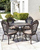 Copper Four Seater Furniture Set In Situ with cushions