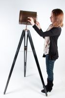 Copper Free Standing Spotlight