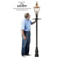 2.25m Copper Harrogate Lamp Post to Scale 2.25m Copper Harrogate Lamp Post to Scale