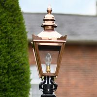 Polished Copper Harrogate Lantern in Situ