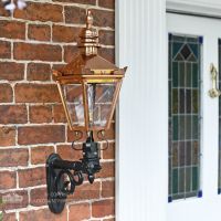 Copper Harrogate Wall Lantern Scrolled Bracket
