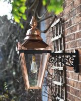 Copper Lantern Ornate Wall Bracket 