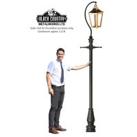 Copper Lincoln Swan Neck & Lamp Post 2.9m