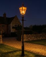 Copper Rochester High Mast Column And Lantern - 4.6m digital illustration at night Copper Rochester High Mast Column And Lantern - 4.6m digital illustration at night