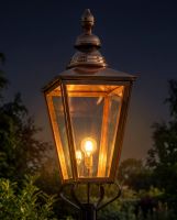 Copper ’Rochester’ Lantern Deluxe Digital Illustration At night