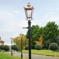 Copper Victorian driveway lighting 3.2m Lamp Posts