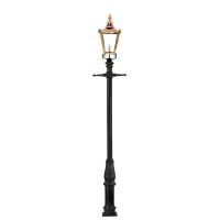 Victorian Lamp Post Set with a Copper Lantern