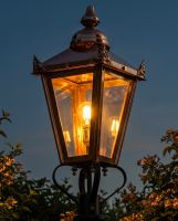 Copper Victorian Lantern 70cm Digital Illustration At Night Copper Victorian Lantern 70cm Digital Illustration At Night