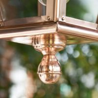 Close-up of the Copper Finish on the Chain Pendant Light Close-up of the Copper Finish on the Chain Pendant Light