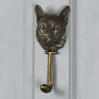 Bronze Finish Corgi Dog Door Knocker