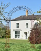 "Alauna" Natural Lacquer Rose Arch in Situ in the Garden