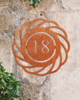 Modern rope detail house number sign Modern rope detail house number sign