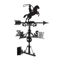 Cowboy on Horse Weathervane in Full 