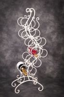 "Dickory Cottage" Vintage styled, free standing wine rack 