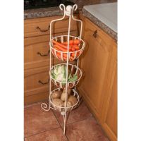 Cream Vegetable Rack in Use in the Kitchen