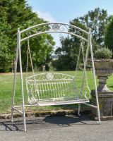 Cream French Scrolled Swing Seat