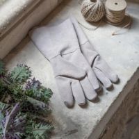 Cream Suede Gardening & Fireside Gloves Cream Suede Gardening & Fireside Gloves