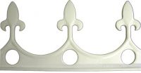 Aluminium Cresting finished in White