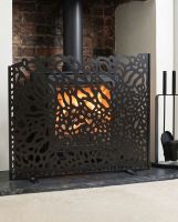 "Butterfly Wings" Fire Screen in Situ Digital Illustration