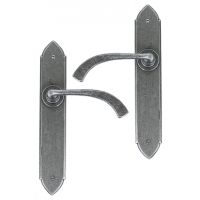 "Verona" Curved Pewter Medieval Lever Handle "Verona" Curved Pewter Medieval Lever Handle