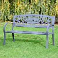 Family Name Iron Bench