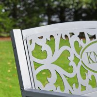 Close-up of the Black Finish on the Bench