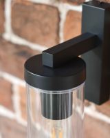 Close up of top and bracket of wall light