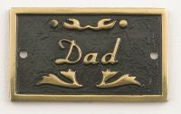 Brass memorial Plaques