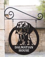Circular "Dalmatian" Hanging Wall sign