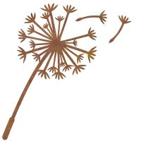 Dandelion Wall Art in a Rustic Finish Dandelion Wall Art in a Rustic Finish