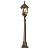Dark Bronze Baroque Driveway Pillar Light